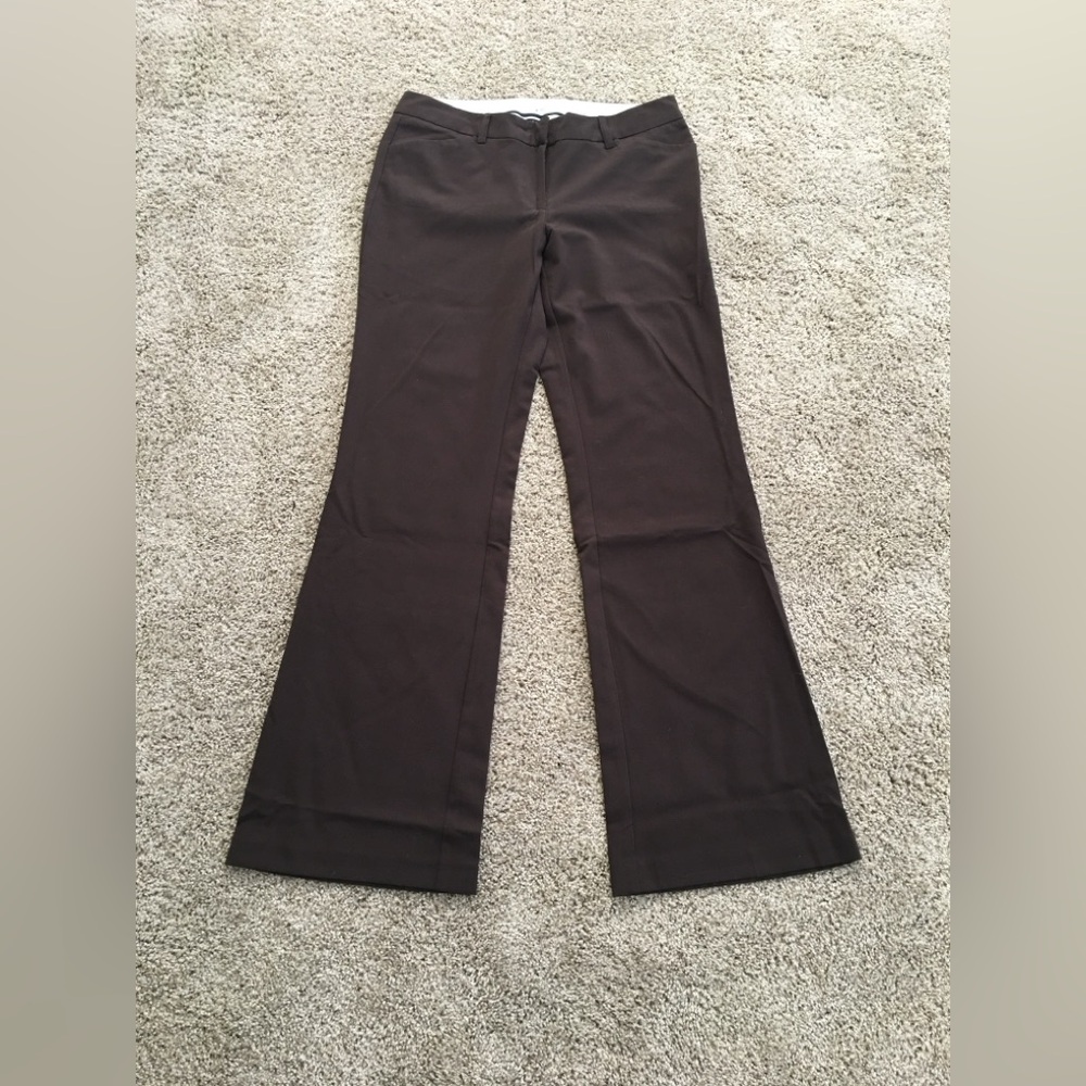Brown Flared Dress Pants